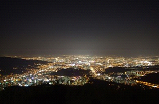 食蔵山(シッチャンサン)より眺めたテジョン夜景